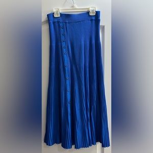 Blue Knit Midi Skirt- brand new/ never worn
